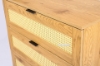 Picture of SAILOR 3-Drawer Chest with Rattan (Oak)