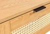 Picture of SAILOR 1 Drawer Bedside Table with Rattan (Oak)