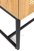 Picture of SAILOR 1 Drawer Bedside Table with Rattan (Oak)