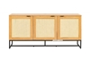Picture of SAILOR 3 Door Sideboard with Rattan (Oak)