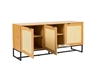 Picture of SAILOR 3 Door Sideboard with Rattan (Oak)