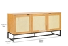 Picture of SAILOR 3 Door Sideboard with Rattan (Oak)