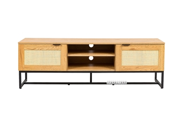 Picture of SAILOR 150 2 Door TV Unit with Rattan (Oak)
