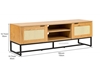 Picture of SAILOR 150 2 Door TV Unit with Rattan (Oak)