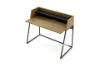 Picture of LOIRE 120 Office Desk with Shelf (Oak & Black)