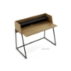 Picture of LOIRE 120 Office Desk with Shelf (Oak & Black)