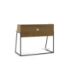 Picture of LOIRE 120 Office Desk with Shelf (Oak & Black)