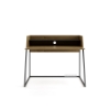 Picture of LOIRE 120 Office Desk with Shelf (Oak & Black)