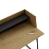 Picture of LOIRE 120 Office Desk with Shelf (Oak & Black)