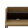 Picture of LOIRE 120 Office Desk with Shelf (Oak & Black)