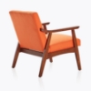 Picture of DAVID Mid-Century Armchair (Orange Linen)