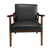 Picture of DAVID Mid-Century Armchair (Black PU)