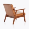Picture of DAVID Mid-Century Armchair (Brown PU)