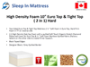 Picture of LIANG Hard and Soft Two in One High Density form Mattress in Queen/ King