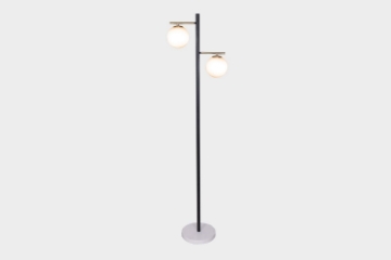 Picture of FLOOR LAMP 536 With White Round Glass Shades