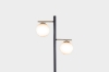 Picture of FLOOR LAMP 536 with White Round Glass Shades