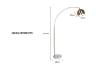Picture of FLOOR LAMP 019 METAL ARC WITH DOME SHADE