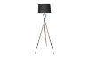 Picture of FLOOR LAMP 226 with Black Metal Tripod Legs And Leather Wrap