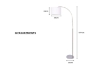 Picture of FLOOR LAMP 713 BOWED DOWN ADJUSTABLE LEG