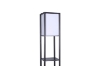 Picture of FLOOR LAMP 758 IN PLASTIC ETAGERE (BLACK)