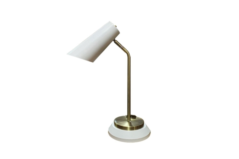 Picture of TABLE LAMP 738 (White & Gold Metal Color)