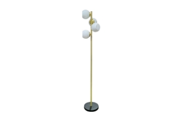 Picture of FLOOR LAMP 529 With Round White Shades (Gold)