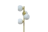 Picture of FLOOR LAMP 529 with Round White Shades (Gold)