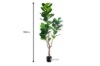 Picture of ARTIFICIAL PLANT 266-304 Thick Branch Fiddle Leaf (71")