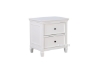 Picture of ELIZABETH 2-Drawer Bedside Table (Matte White)