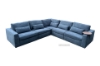 Picture of MAYA Sectional Modular Corner Sofa with Side Table (Navy Blue) - Right