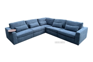 Picture of MAYA Sectional Modular Corner Sofa with Side Table (Navy Blue)-  Left