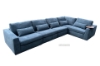 Picture of MAYA Sectional Modular Corner Sofa with Side Table (Navy Blue) - Right