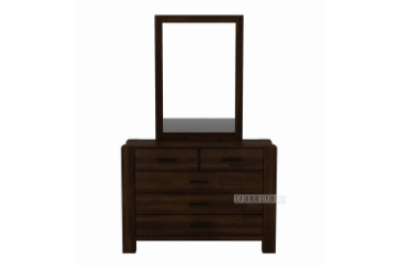 Picture of LARRY Acacia Dressing Table + Mirror