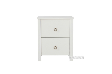 Picture of METRO Pine Bedside Table (White)