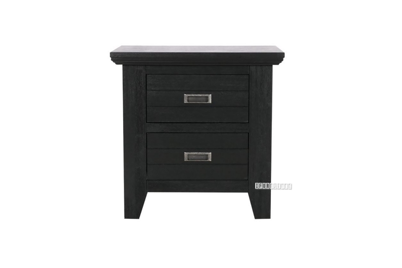 Picture of (Final Sale) CAROL Solid Acacia Nightstand (Black)