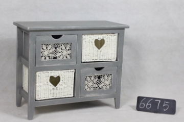 Picture of NORA Wooden Cabinet With 4 Drawers