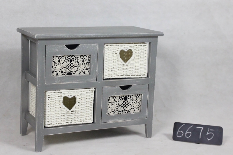 Picture of NORA Wooden Cabinet With 4 Drawers