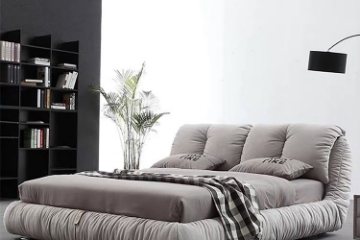 Picture of IBIZA Platform Bed Frame (Light Grey)