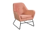 Picture of EUGEN Sleigh Velvet Armchair (Pink)