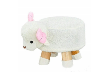 Picture of PLUSH ANIMAL Foot Stool (Sheep)