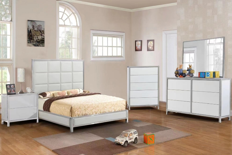 Picture of SKYVIEW 5PC Bedroom Combo Set in Queen/King Size (Silver)