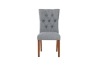 Picture of SOMMERFORD TUFTED FABRIC UPHOLSTERED DINING CHAIR *DARK GREY