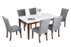 Picture of SOMMERFORD Tufted Fabric Upholstered Dining Chair (Dark Grey)