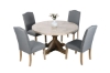 Picture of HAVILAND 137 Round Marble Top 5PC Dining Set
