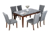 Picture of SOMMERFORD Marble Top 7PC Dining Set (Black)