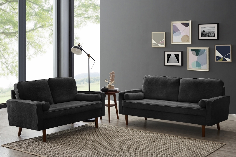 Picture of FAVERSHAM Sofa Range (Charcoal)