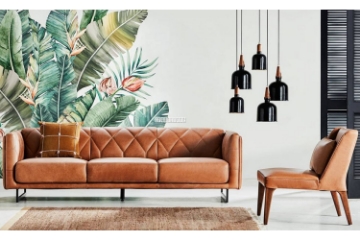 Picture of SARDINIA 3.5 & 1 Seat Sofa In 100% Top Vintage Leather