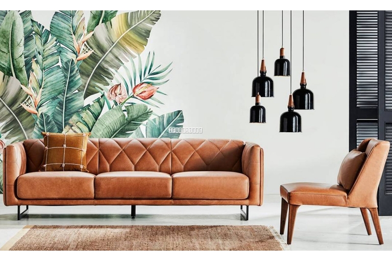 Picture of SARDINIA 3.5 & 1 Seat Sofa In 100% Top Vintage Leather