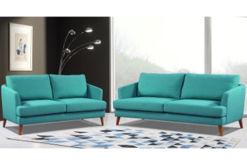 Picture of TEAL 1+2+3 Sofa Range (Light Blue)