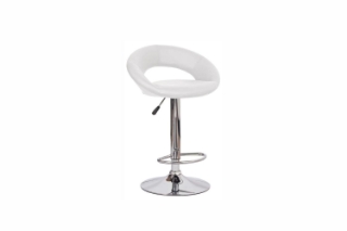 Picture of STANFORD Barstool (Black, White, Red) - White